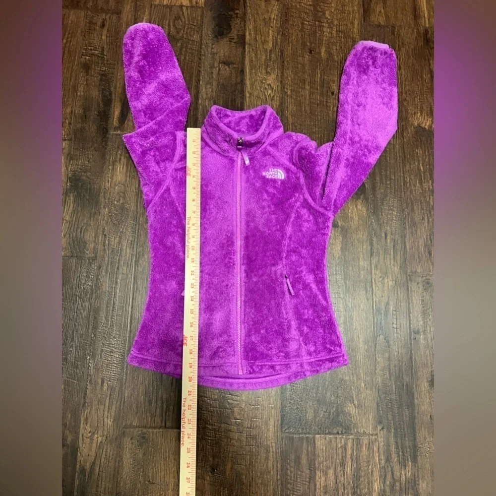The North Face Full Zip Fleece Jacket Size Girls Medium (10-12) Color Purple